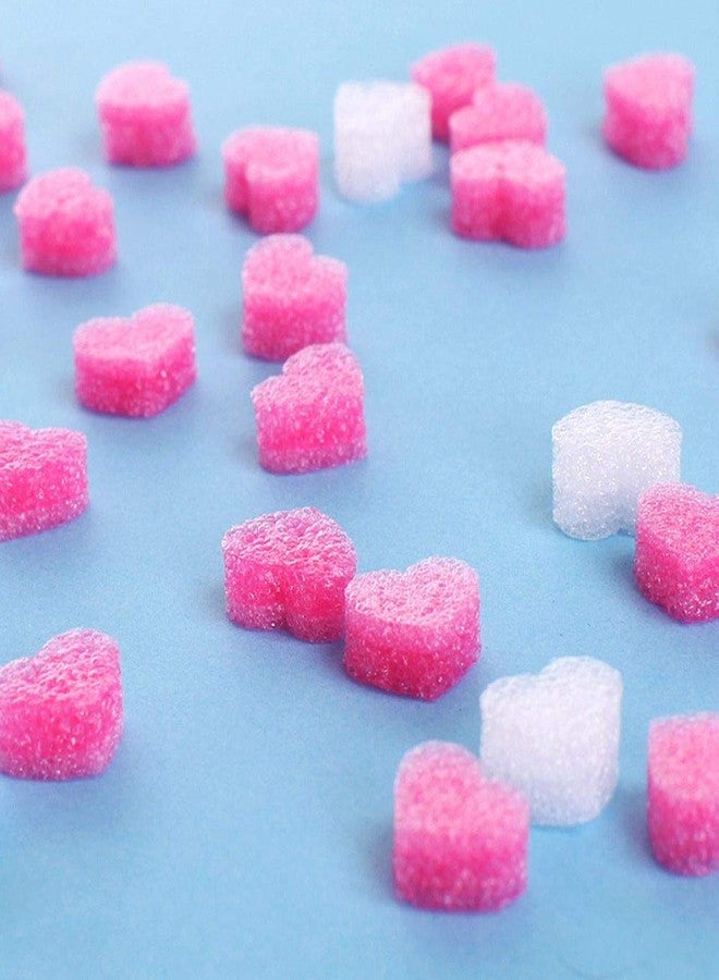 EORTA 500 Pieces Gift Box Filler Shreds Mini Heart Foam Beads Gift Basket Filler Bedding Pearl Wool Material by EORTA for Crafts DIY Package Packing Decoration Party Wedding Supply, Pink - Image 4